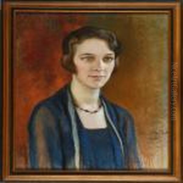 A Portrait Of A Lady Oil Painting by Eero Jarnefelt