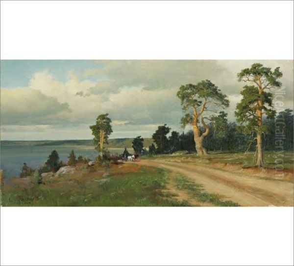 Landscape Oil Painting by Eero Jarnefelt