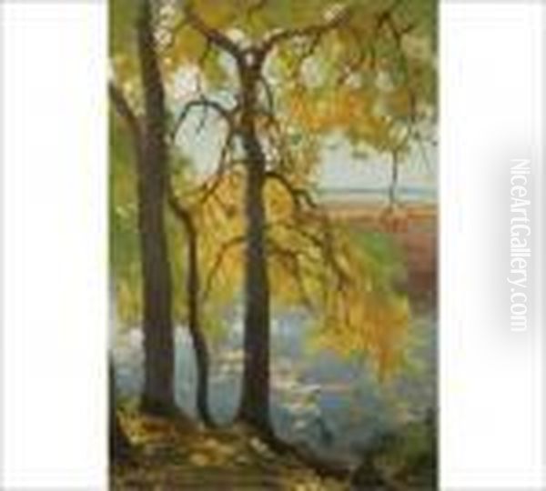 Sign. 1906, 65x46, Stamped By Stenmanskonstsalong No. 1913 Oil Painting by Eero Jarnefelt