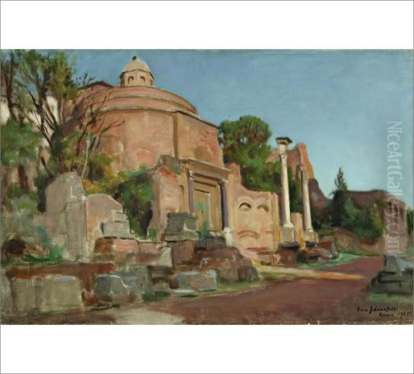 Forum Romanum Oil Painting by Eero Jarnefelt