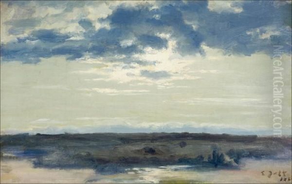 Auringonlasku. Oil Painting by Eero Jarnefelt