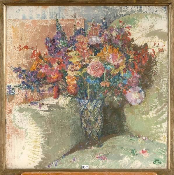 Le Bouquet Oil Painting by Marcel Jefferys