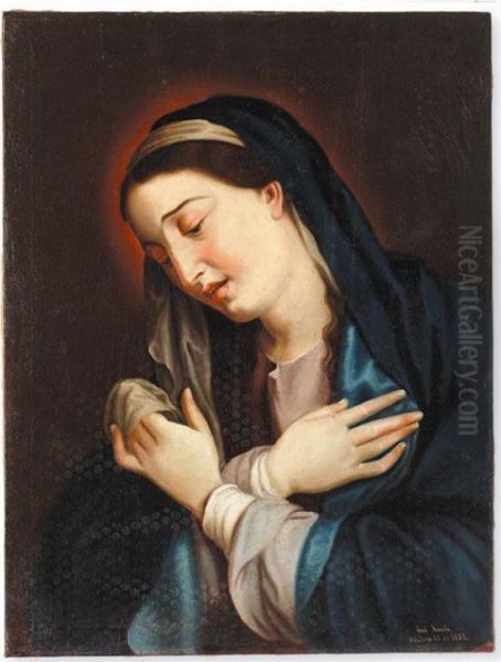 Virgen De La Soledad Oil Painting by Jose Jimenez y Aranda