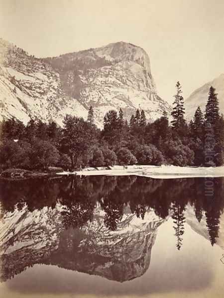 Mirror Lake, Yosemite Valley, USA, 1861-75 Oil Painting by Carleton Emmons Watkins