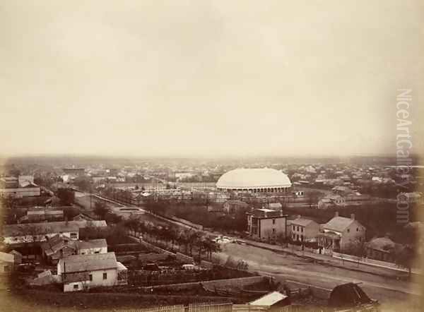 Salt Lake City, USA, 1873 Oil Painting by Carleton Emmons Watkins