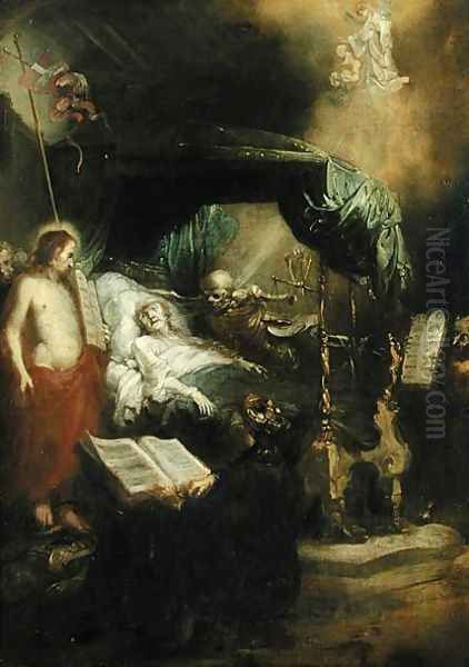 Death Oil Painting by Otto Wagenfeldt