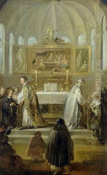 The Communion, 1649-51 Oil Painting by Otto Wagenfeldt