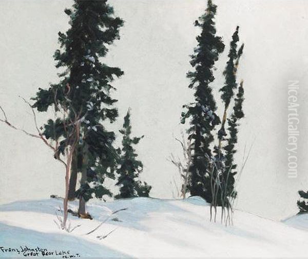 Frost Haze, Great Bear Lake Oil Painting by Franz Hans Johnston