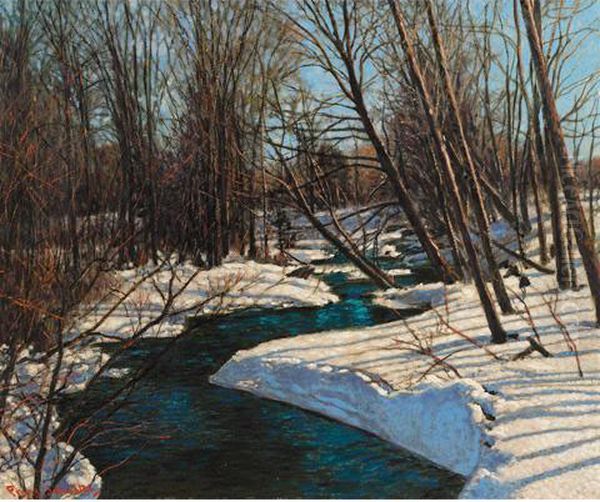 Afternoon Shadows Oil Painting by Franz Hans Johnston