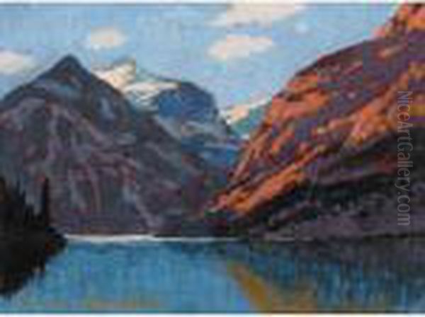 Mountain Spell, Jasper Park Oil Painting by Franz Hans Johnston