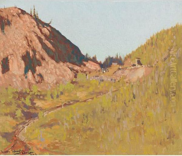 June Evening In The Gulch, Eldorado, N.w.t. Oil Painting by Franz Hans Johnston