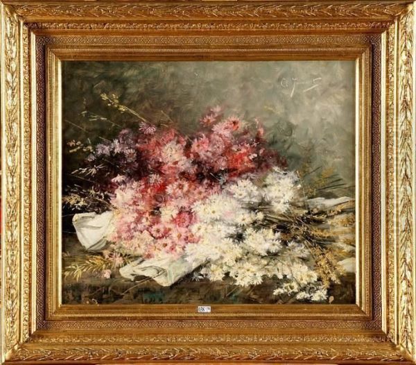 Bouquet De Fleurs Des Champs Oil Painting by Clemence Jonnaert