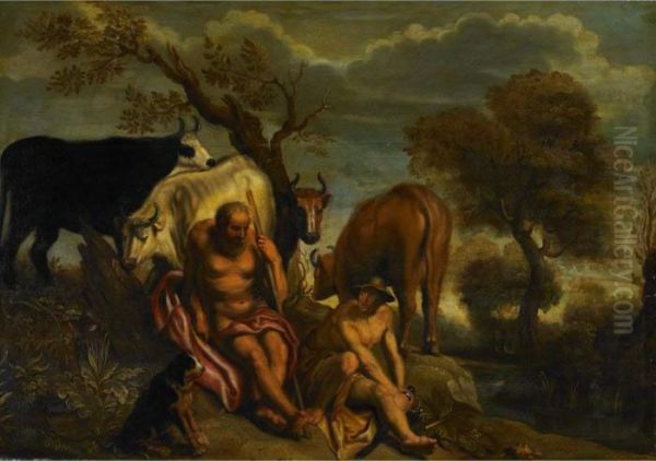 Mercury, Argus And Lo Oil Painting by Jacob Jordaens