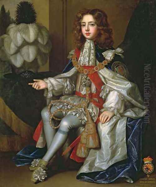 Charles, 1st Duke of Richmond (1672-1723) Oil Painting by William Wissing or Wissmig