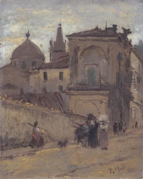 Santa Maria Del Popolo Oil Painting by Pio Joris