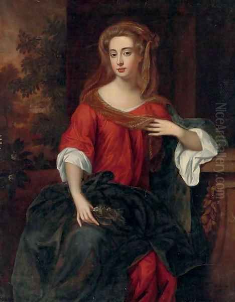 Portrait of a lady Oil Painting by William Wissing or Wissmig