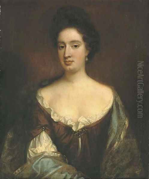 Portrait of Lady Sarah Benson Oil Painting by William Wissing or Wissmig