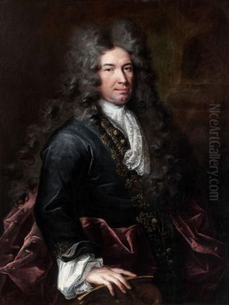 Portrait De Gentilhomme Oil Painting by Francois Le Jeune Jouvenet