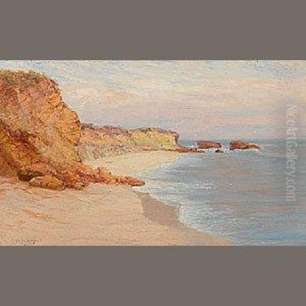 Morning Fog, Arch Beach Oil Painting by William Lee Judson