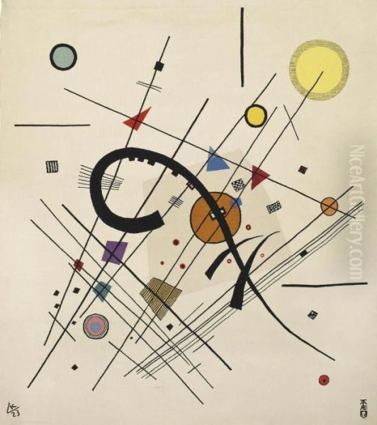 Sur Fond Blanc Oil Painting by Wassily Kandinsky