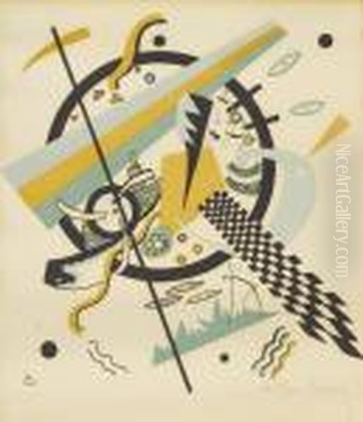 Kleine Welten Iv Oil Painting by Wassily Kandinsky