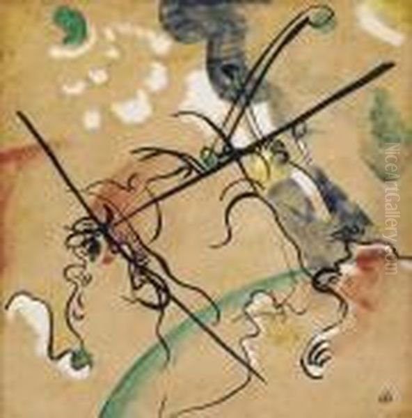 Ohne Titel Oil Painting by Wassily Kandinsky