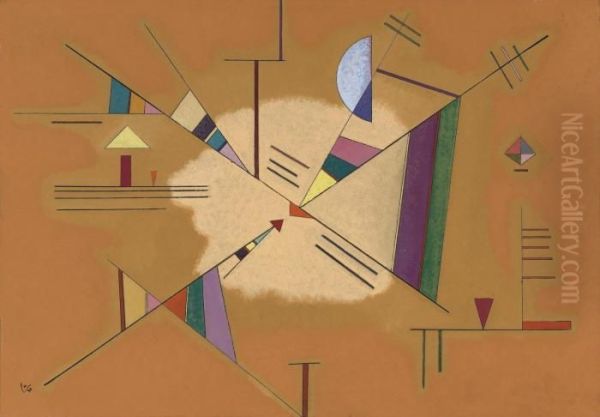 Diagonale Oil Painting by Wassily Kandinsky