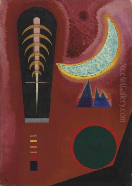 Loses Im Rot Oil Painting by Wassily Kandinsky