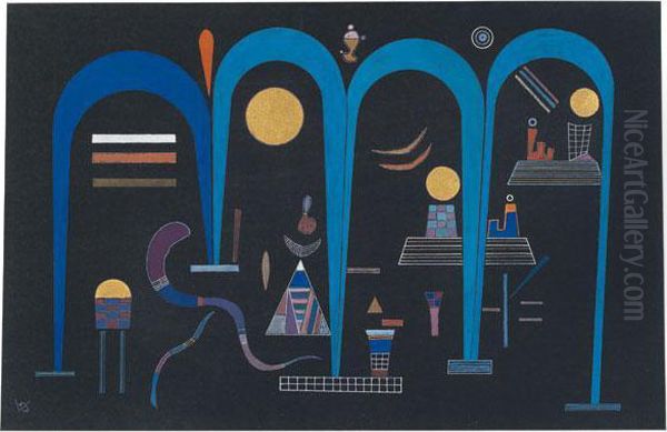 Ohne Titel - Werk 1941.719 Oil Painting by Wassily Kandinsky