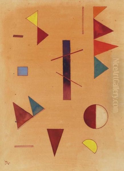 Disperse Oil Painting by Wassily Kandinsky