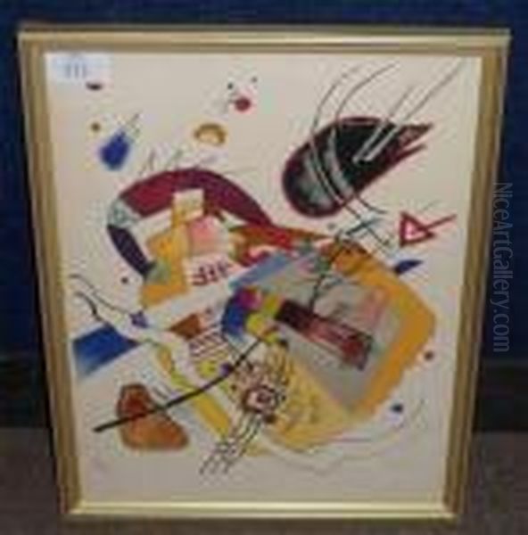 Abstract Composition Oil Painting by Wassily Kandinsky