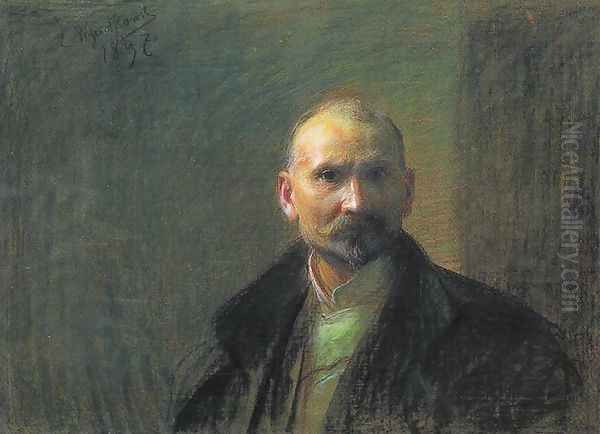 Self-Portrait Oil Painting by Leon Wyczolkowski