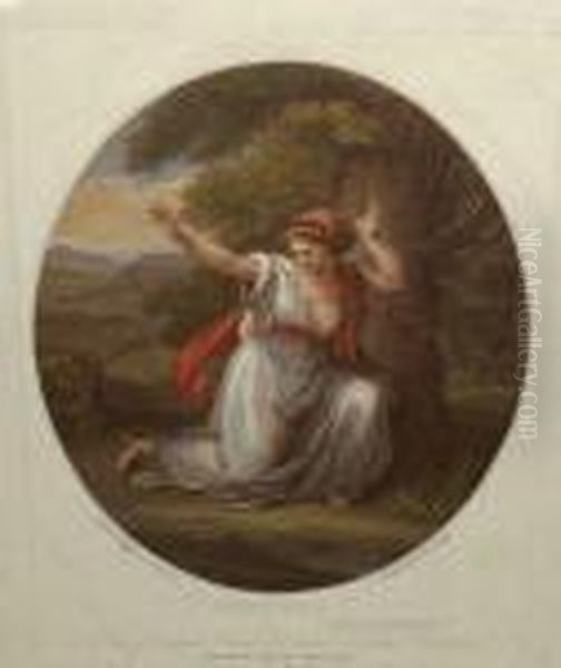 Eurydice Oil Painting by Angelica Kauffmann