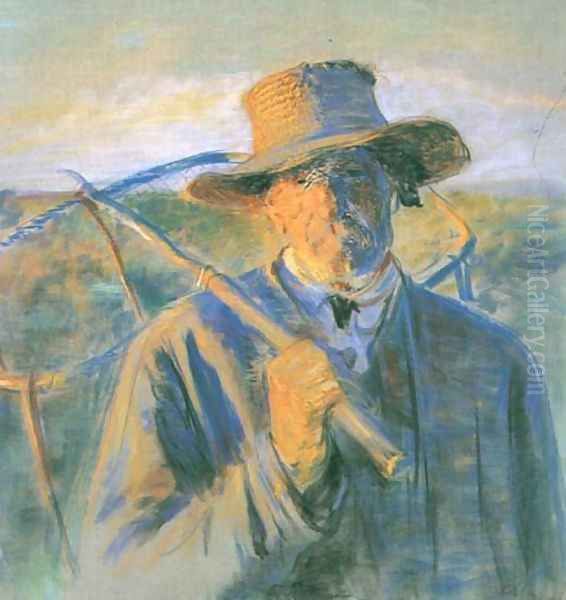 Fisherman I Oil Painting by Leon Wyczolkowski