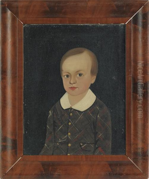 A Young Boy Oil Painting by William W. Kennedy