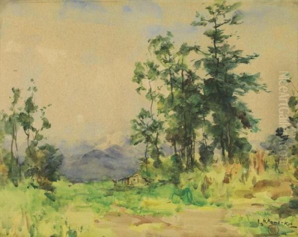 Karuizawa Oil Painting by Ishikawa Kin'Ichiro