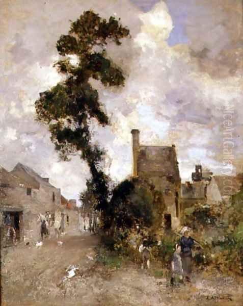 Back Wynd, Ceres Oil Painting by Edward Arthur Walton