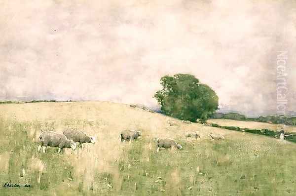 Fresh Pasture, 1883 Oil Painting by Edward Arthur Walton