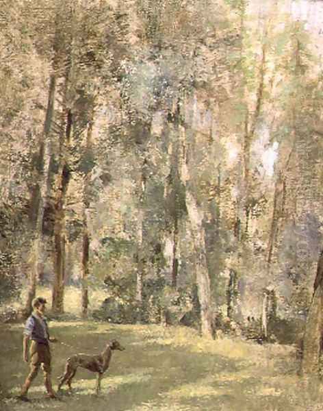 Woodlands Oil Painting by Edward Arthur Walton