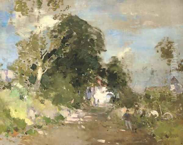 The Road to the Farm Oil Painting by Edward Arthur Walton