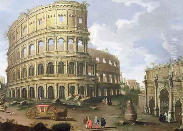 A View of the Colosseum in Rome by (circle of) Wittel, Gaspar van (Vanvitelli)