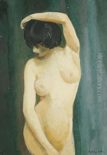 Nu Debout Oil Painting by Moise Kisling