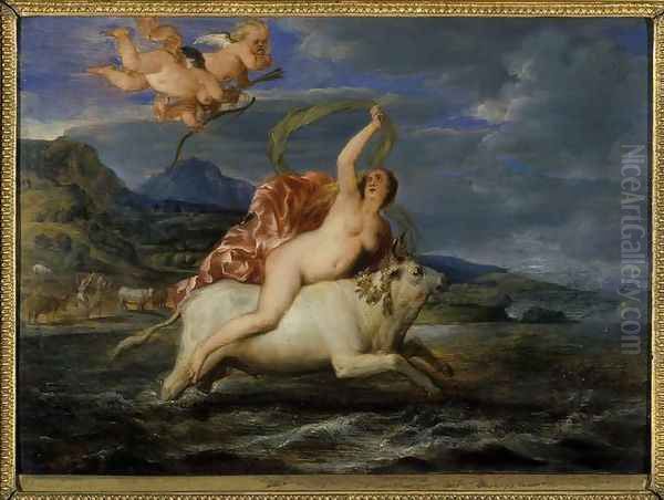 Europa and the Bull, 1650 Oil Painting by Frans Wouters