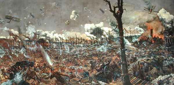 Battle of Courcelette, 1918 Oil Painting by Louis Weirter