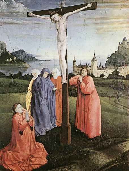 Christ on the Cross 1430-33 Oil Painting by Konrad Witz