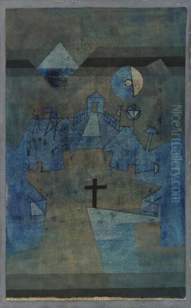 Dunenfriedhof Oil Painting by Paul Klee