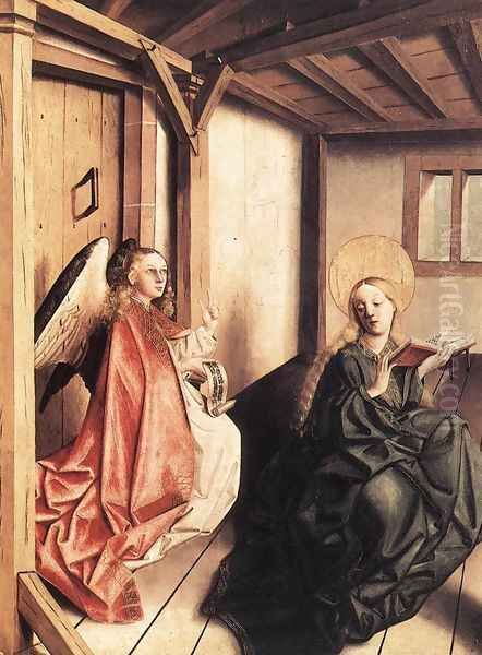 Annunciation c. 1440 Oil Painting by Konrad Witz