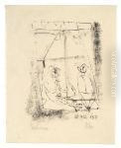 Am Fenster Oil Painting by Paul Klee