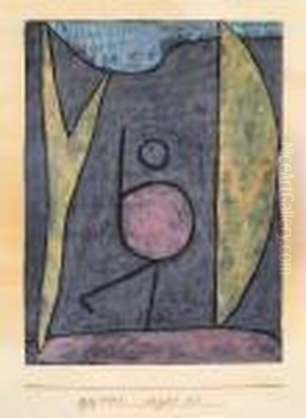 Ergeht Sich Oil Painting by Paul Klee