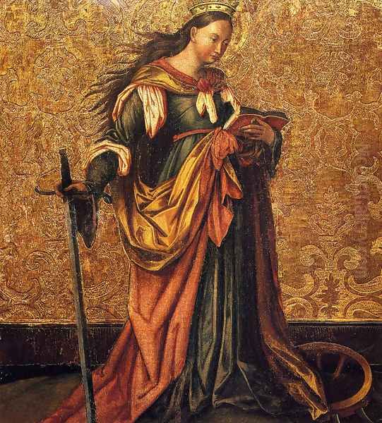 St. Catherine Of Alexandria Oil Painting by Konrad Witz